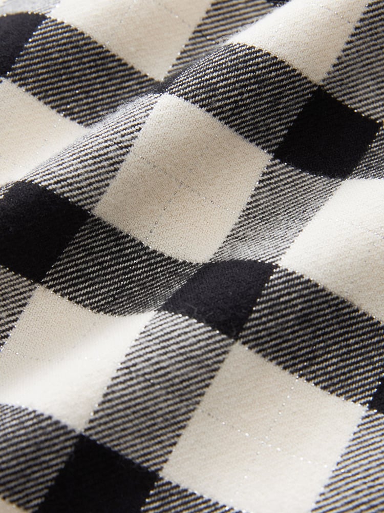 Black/White Woven Check Pyjamas 2 Pack (3-16yrs) - Image 5 of 5