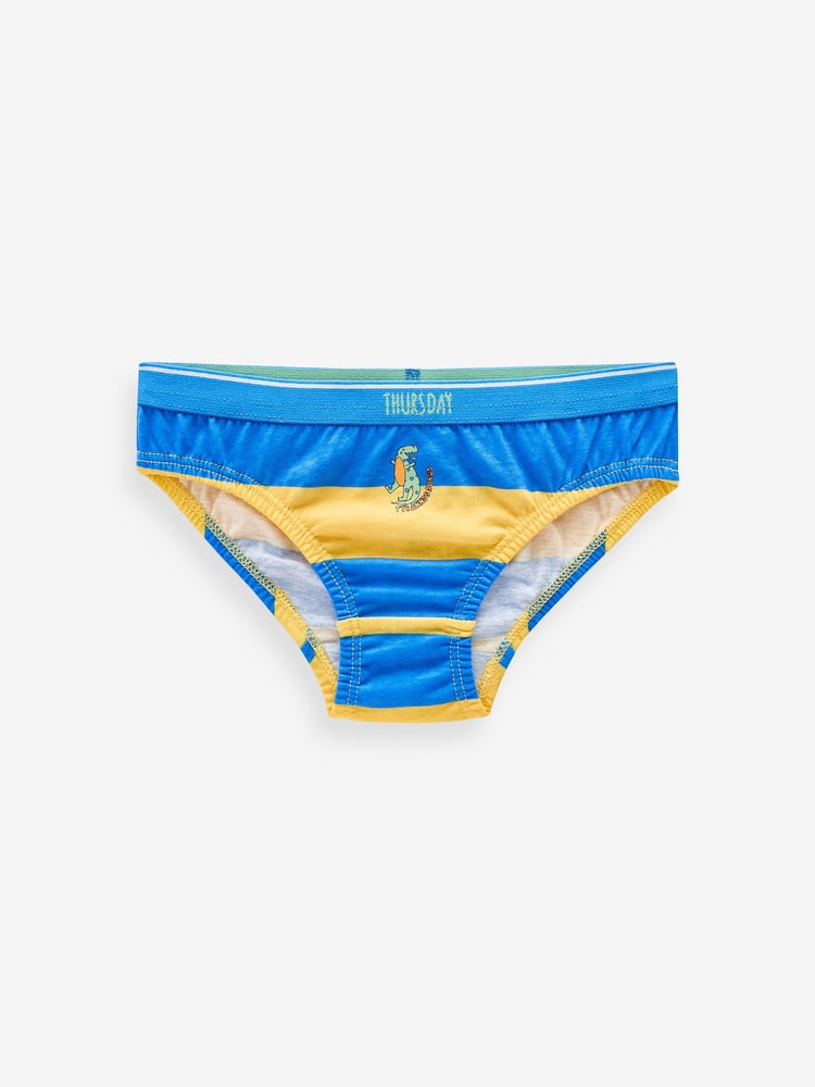 Bright Dinosaur Cotton Briefs 7 Pack (1.5-10yrs) - Image 2 of 10