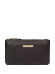 Pure Luxuries London Arlesey Leather 100% Cotton Clutch Bag - Image 2 of 5