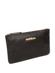 Pure Luxuries London Arlesey Leather 100% Cotton Clutch Bag - Image 4 of 5