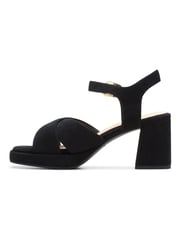 Clarks Black Suede Ritzy 75 Rae Sandals - Image 6 of 6