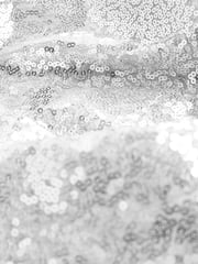 Silver Sequin Batwing Midi Dress - Image 9 of 9