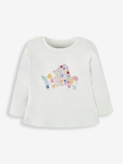 JoJo Maman Bébé Cream 2-Pack Hedgehog Jersey Pyjamas - Image 10 of 10