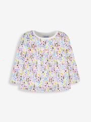JoJo Maman Bébé Cream 2-Pack Hedgehog Jersey Pyjamas - Image 6 of 10