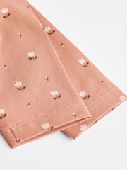 Rust Brown/Cream Baby Long Sleeve Tops 4 Pack - Image 6 of 7