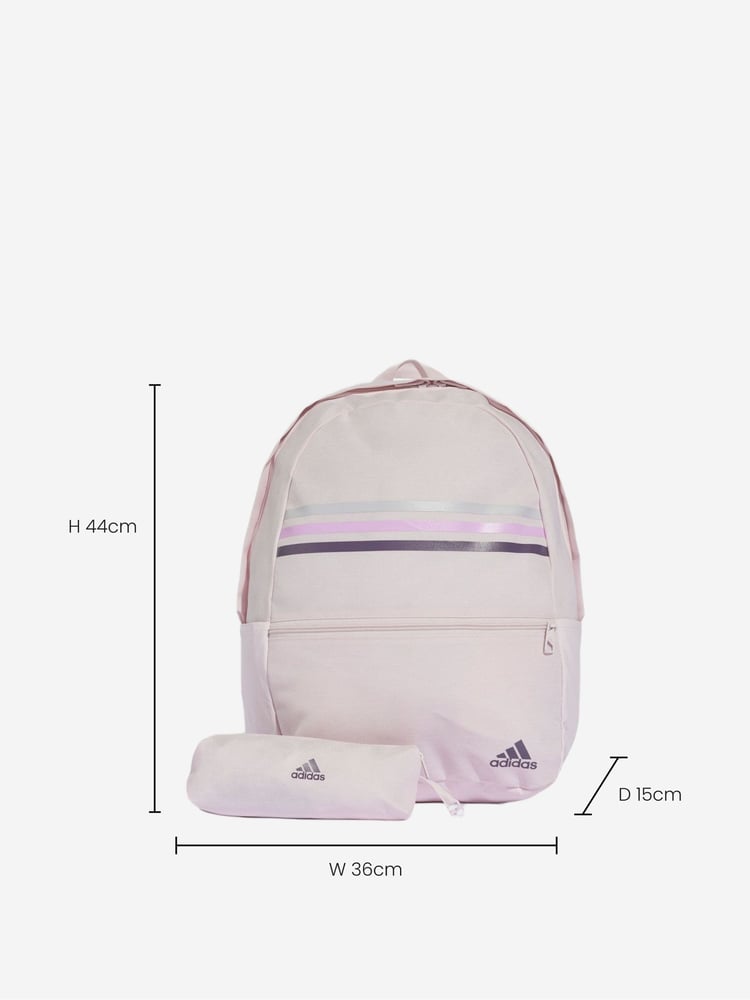 Pink - Adidas Classic Horizontal 3-Streifen Rucksack - Bild 6 von 6