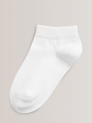 White 5 Pack Cotton Rich Trainer Socks - Image 2 of 2