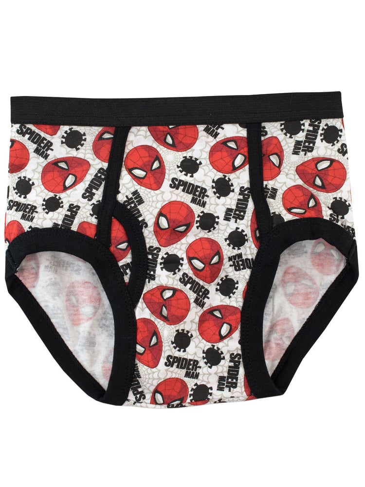 Character Silver Spiderman 100% Cotton Briefs Packs of 5 - Image 5 of 5