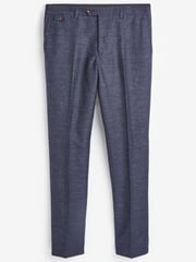 Slim Fit Joules Wool/Linen Suit: Trousers - Image 2 of 2