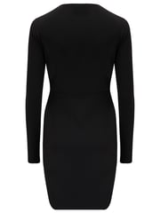 Pour Moi Black Nicole Slinky Jersey Diamante Trim Wrap Dress - Image 4 of 4