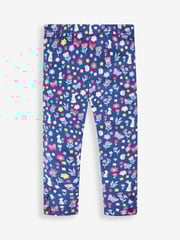 JoJo Maman Bébé Navy Blue Hedgerow & Berry Pink Girls' 2-Pack Leggings - Image 2 of 6