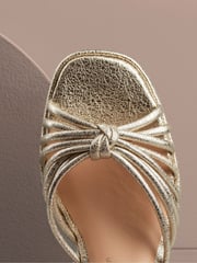 Clarks Gold Suede Ritzy75 Faye Sandals - Image 2 of 11