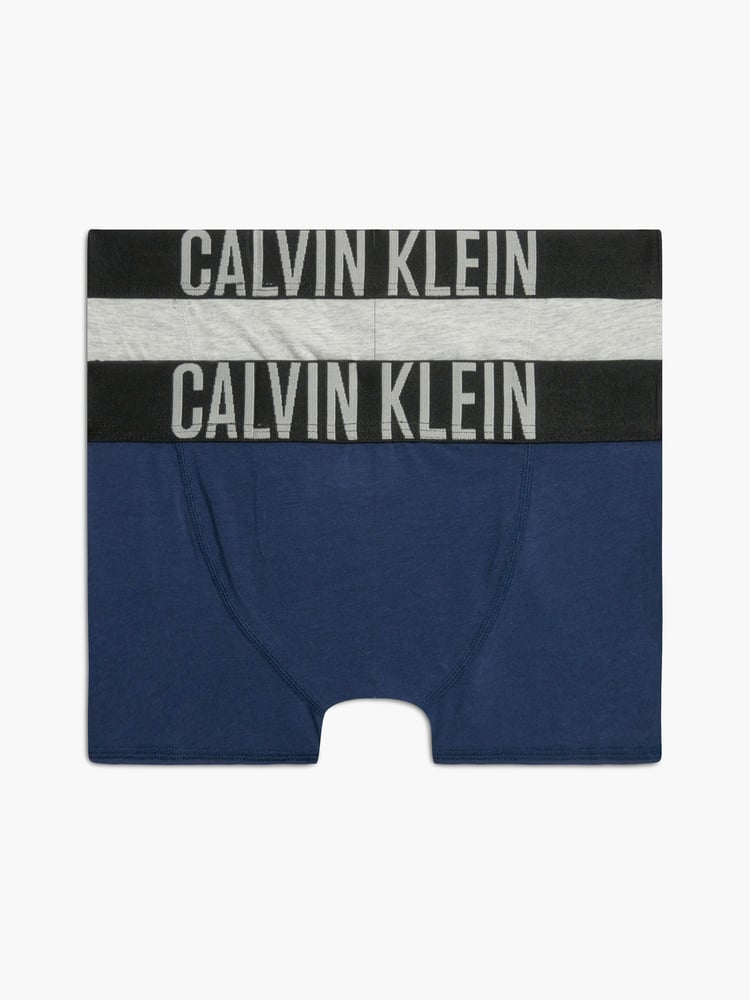 Calvin Klein Blue Intense Power Boys Trunks 2 Pack - Image 1 of 2