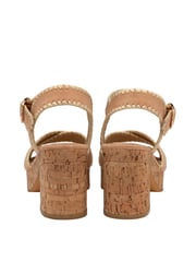 Ravel Natural Cross-Over Platform Sandals - Image 3 of 4