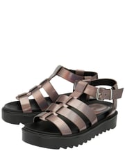 Ravel Metallic Fisherman Sandals On a Flatform Wedge Unit - Image 2 of 4