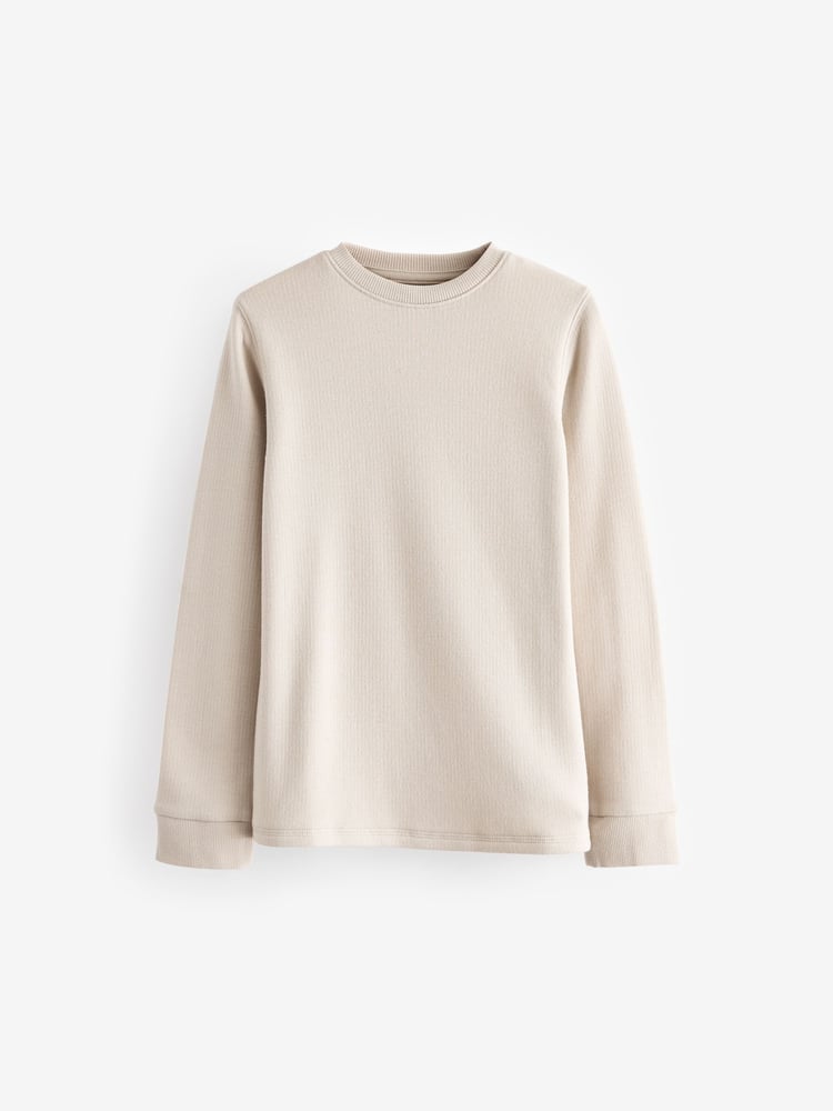 Neutral Thermal Long Sleeve Tops 2 Pack (2-16yrs) - Image 2 of 5