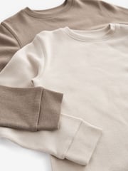 Neutral Thermal Long Sleeve Tops 2 Pack (2-16yrs) - Image 5 of 5