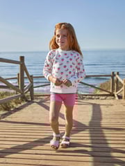 JoJo Maman Bébé Summer Ditsy Pink Floral 2-Pack Shorts - Image 4 of 5
