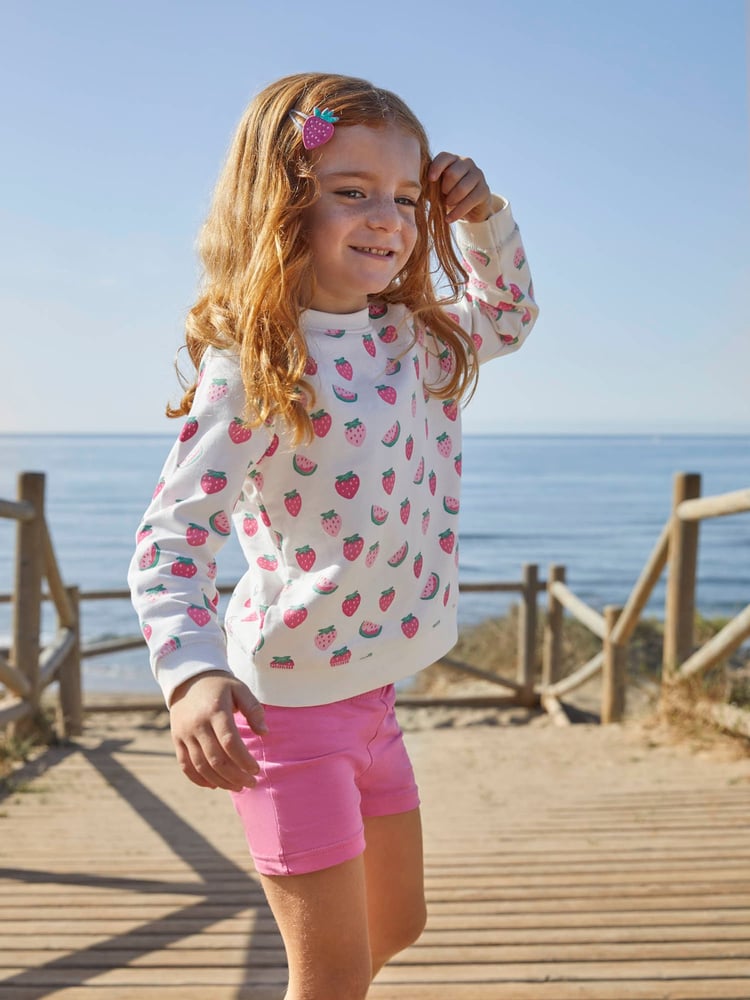 JoJo Maman Bébé Summer Ditsy Pink Floral 2-Pack Shorts - Image 5 of 5