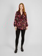 JoJo Maman Bébé Black Floral Maternity Blouse - Image 3 of 4