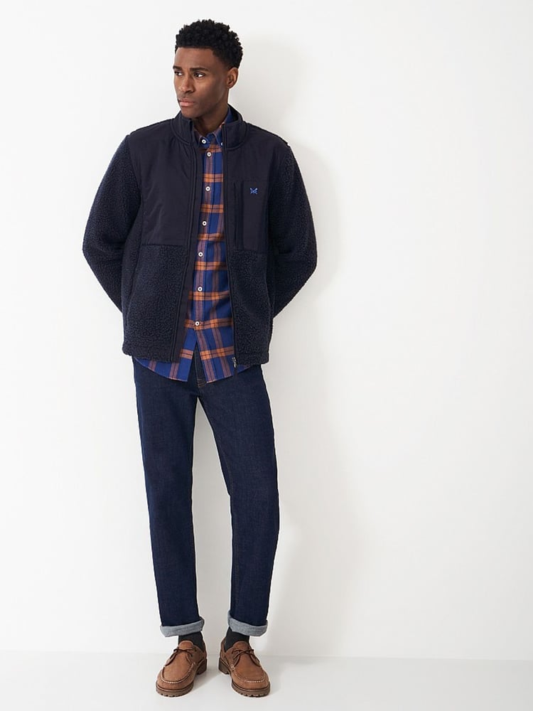 Crew Clothing Dittisham Borg Zip Fleece - Image 1 of 4