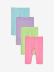 Neon 4 Pack Cropped Leggings (3-16yrs) - Image 1 of 6