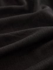Black Puff Sleeve Midi Dress - Image 6 of 6