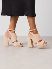 Neutral Signature Leather Platform Shoe Boots - Image 3 of 9