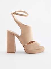 Neutral Signature Leather Platform Shoe Boots - Image 5 of 9