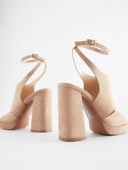Neutral Signature Leather Platform Shoe Boots - Image 7 of 9