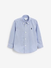 Polo Ralph Lauren Blue/White Baby Stripe Oxford Shirt - Image 1 of 3