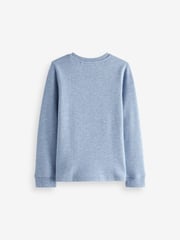 Blue/Navy Long Sleeve Thermal Tops 2 Pack (2-16yrs) - Image 3 of 5