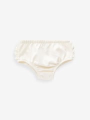 Cream 100% Cotton Baby Knickers 3 Pack (0mths-2yrs) - Image 2 of 4
