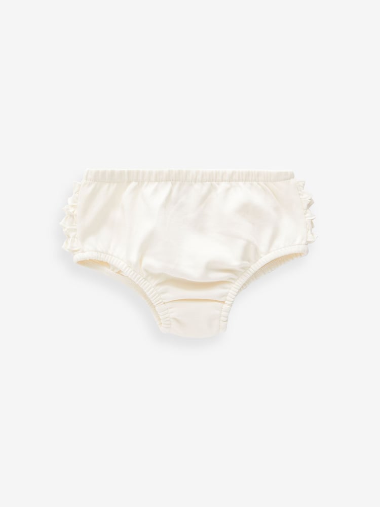 Cream 100% Cotton Baby Knickers 3 Pack (0mths-2yrs) - Image 2 of 4