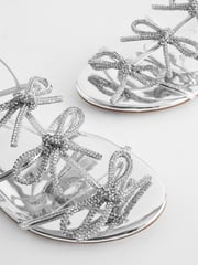 Silver Forever Comfort ® Bow Slingback Sandals - Image 4 of 5