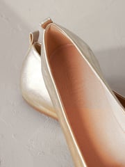 Gold Signature Leather Corsage Ballerinas - Image 6 of 6