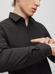 HUGO Black Slim Fit Formal 100% Cotton Long Sleeve Shirt - Image 4 of 8
