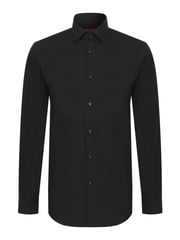 HUGO Black Slim Fit Formal 100% Cotton Long Sleeve Shirt - Image 7 of 8