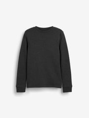 Black/Grey Long Sleeve Thermal Tops 2 Pack (2-16yrs) - Image 2 of 5