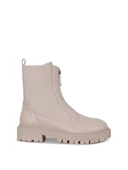 Linzi Cream Della Ankle Boots With Zip Detail - Image 3 of 5