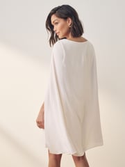 Lauren Ralph Lauren Petra Cape Georgette Cocktail Mini Dress - Image 3 of 5