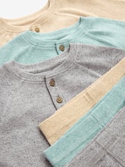 Neutral/Blue/Grey 3 Pack Relaxed Fit Pyjamas (9mths-8yrs) - Image 10 of 11