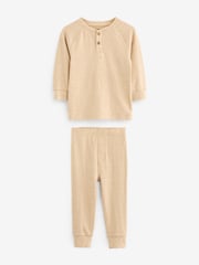 Neutral/Blue/Grey 3 Pack Relaxed Fit Pyjamas (9mths-8yrs) - Image 7 of 11