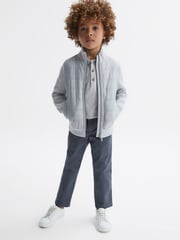 Reiss Bright Airforce Pitch 3-9 yrs Slim Fit Casual Chinos - Image 1 of 6
