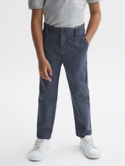 Reiss Bright Airforce Pitch 3-9 yrs Slim Fit Casual Chinos - Image 3 of 6