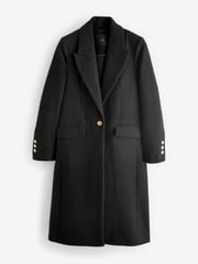 Black Revere Collar Coat - Image 5 of 7