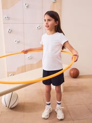 White 100% Cotton Gym School T-Shirts 2 Pack (3-16yrs) - Image 3 of 6