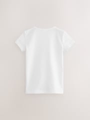 White 100% Cotton Gym School T-Shirts 2 Pack (3-16yrs) - Image 5 of 6