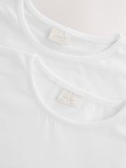 White 100% Cotton Gym School T-Shirts 2 Pack (3-16yrs) - Image 6 of 6