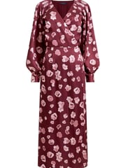 French Connection Satin Long Sleeve Dress - Image 4 of 4
